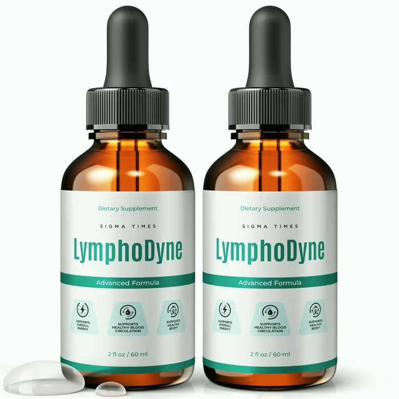 LymphoDyne liquid lymphatic support dropper bottles